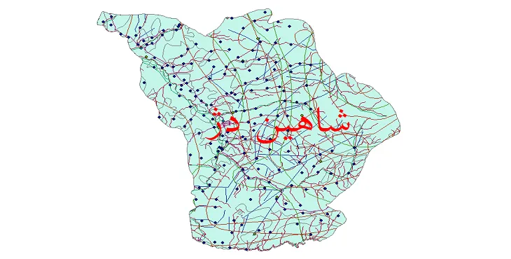 کاملترین شیپ فایل های شهرستان شاهین دژ