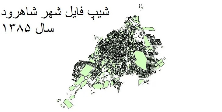 نقشه شیپ فایل بلوک آماری شهر شاهرود + فایل اکسل