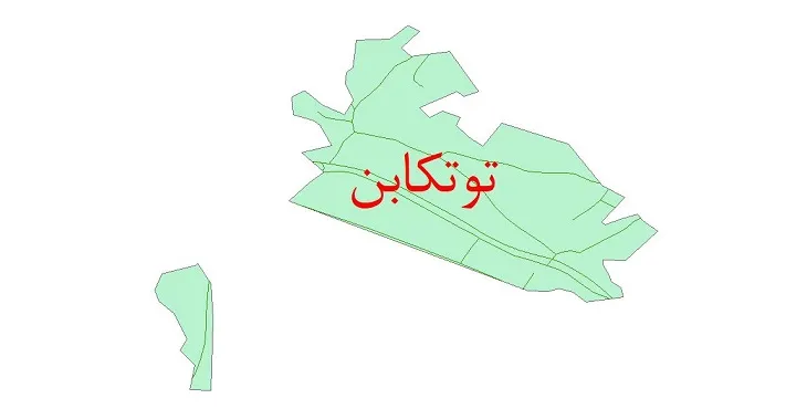 دانلود نقشه معابر شهر توتکابن + pdf باکیفیت