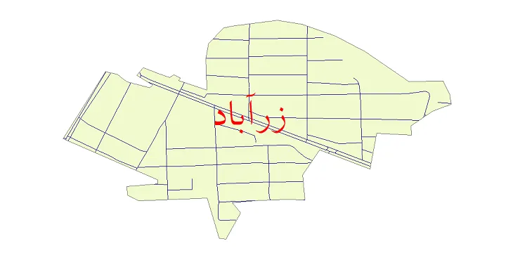 دانلود نقشه معابر شهر زرآباد شهرستان کنارک + pdf باکیفیت