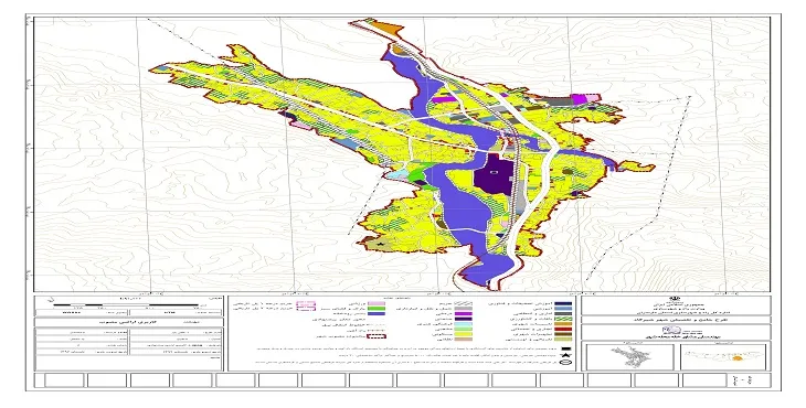 دانلود نقشه کاربری اراضی شهر شیرگاه | وضع موجود+پیشنهادی