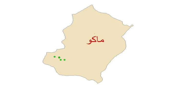 دانلود نقشه شیپ فایل چاه های آب شهرستان ماکو