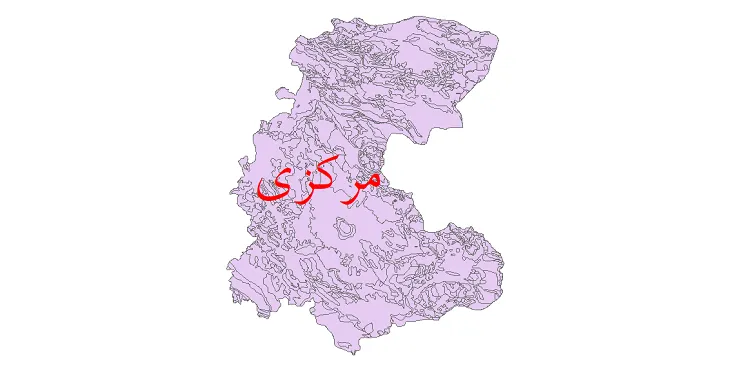 نقشه جی آی اس (GIS) زمین شناسی استان مرکزی