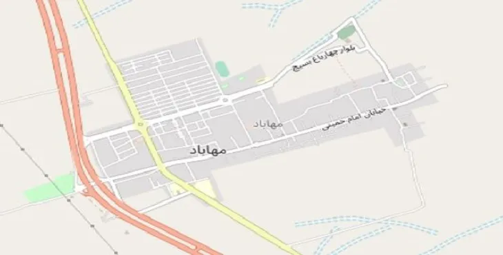 دانلود نقشه pdf شهر مهاباد اصفهان