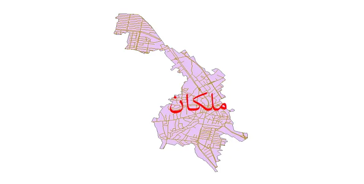 دانلود نقشه معابر شهر ملکان + pdf باکیفیت