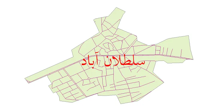 دانلود نقشه معابر شهر سلطان آباد شهرستان خوشاب + pdf باکیفیت