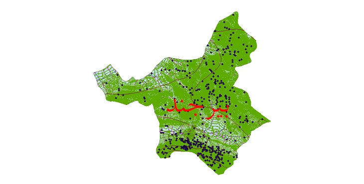 کاملترین شیپ فایل های شهرستان بیرجند