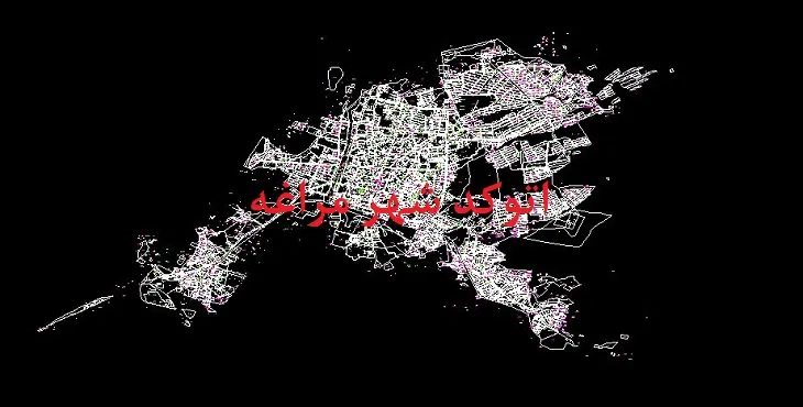 دانلود نقشه اتوکد (Autocad) شهر مراغه