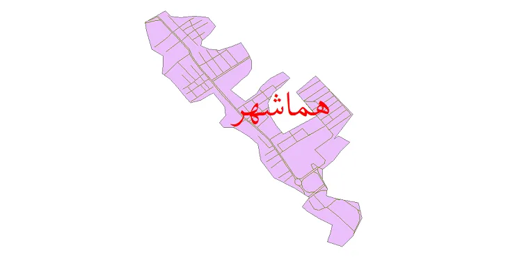 دانلود نقشه شیپ فایل شبکه معابر شهر هماشهر سیرجان