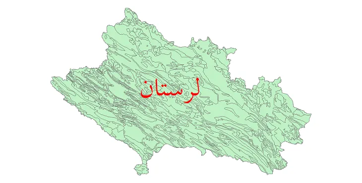 نقشه جی آی اس (GIS) زمین شناسی استان لرستان